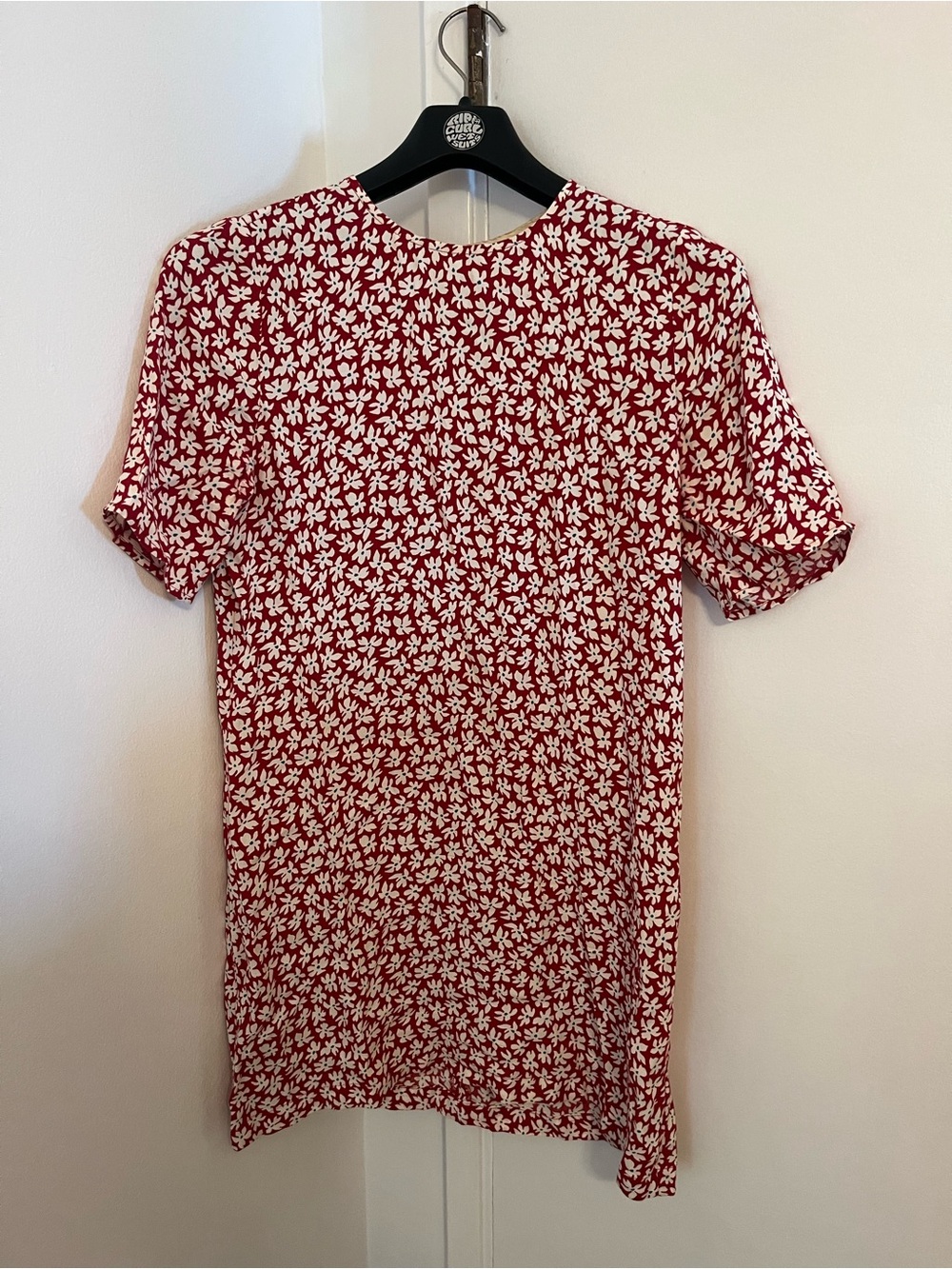Reformation Cassette Red Floral Mini Dress